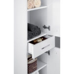 Mobile Bagno Colonna 2 Ante 1 Cassetto Bianco Linea Stella 6