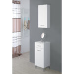 Mobile Bagno Colonna 2 Ante 1 Cassetto Bianco Linea Stella 7