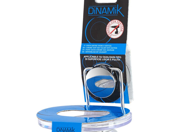 Porta Saponetta da Bagno con Ventosa in Acciaio Dinamik 3