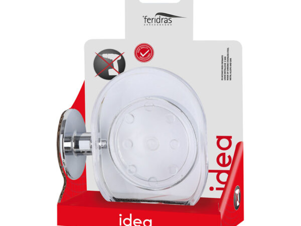 Porta Sapone Bagno a Muro Adesivo Senza Fori Acciaio Idea 3