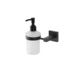 Porta Spazzolino da Bagno Nero a Parete in Vetro Black Rock 7