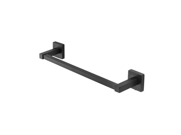 Porta Asciugamani da Bagno Nero a Parete Barra 35 cm Black Rock