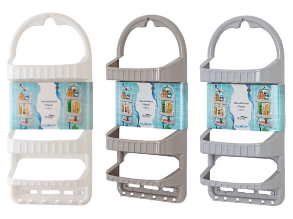 Mensola per Doccia 3 Ripiani in Plastica Linea Ankora