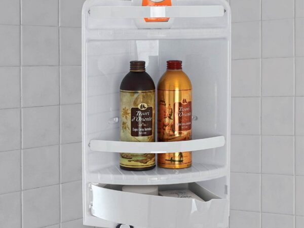 Mensola Angolare per Doccia 2 Ripiani in Plastica Ankora 3