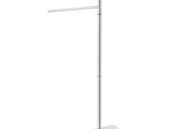 Piantana Portasciugamani da Bagno 2 Bracci Acciaio Cromo 3