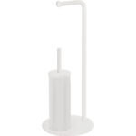 Piantana Tonda con Portasopino e Portarotolo in Acciaio Key B 7