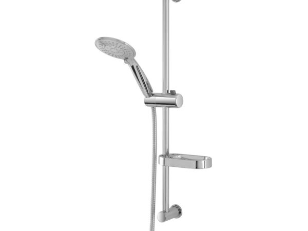 Saliscendi Doccia Regolabile con Doccetta 5 Funzioni Cromo