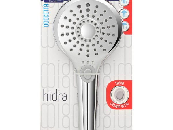 Doccetta per Doccia Tasto 3 Getti Anticalcare 11 cm Feridras 3