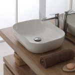 Lavabo da Appoggio Bagno Tondo in Ceramica Lavandino Ciotola 5