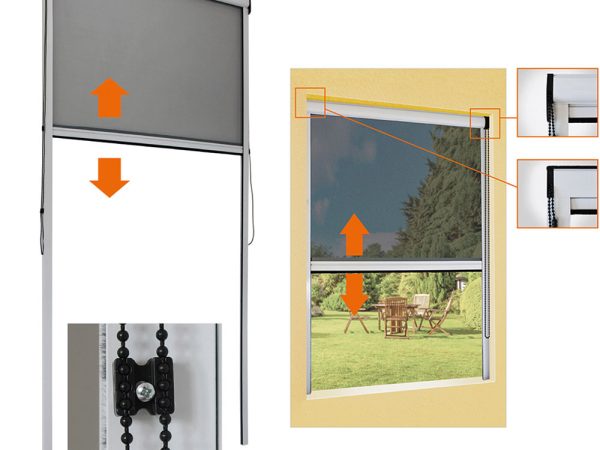 Zanzariera a Rullo con Catenella Verticale per Finestre e Porte