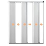 Zanzariera Priscilla per Porta a Battente Riducibile in Alluminio 9