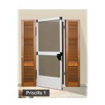 Zanzariera Priscilla per Porta a Battente Riducibile in Alluminio 8