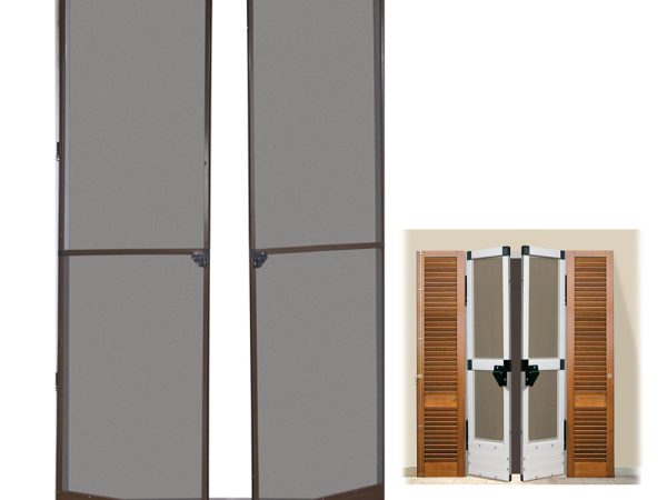 Zanzariera Priscilla per Porta a Doppio Battente Riducibile