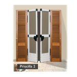 Zanzariera Priscilla per Porta a Doppio Battente Riducibile 8