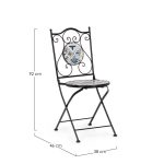 Sedia da Esterno in Ceramica Pieghevole Mykonos 17