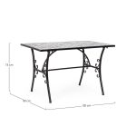 Tavolo da Esterno in Ceramica Rettangolare Mykonos 10