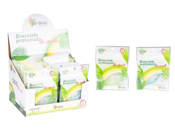 Bracciale Antizanzare alla Citronella Profumato Colorato 4 Pz