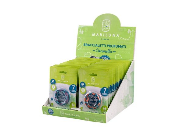 Bracciale Antizanzare alla Citronella in Corda Colorato 4 Pz