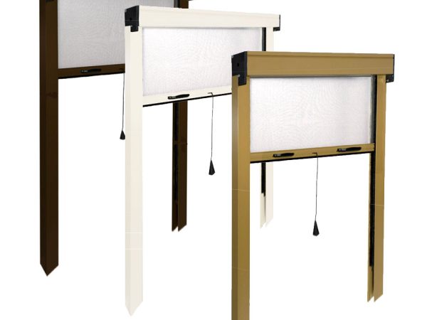 Zanzariera a Rullo Avvolgibile Verticale per Porta Alluminio Riducibile IRS