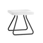 Set Mobili da Giardino Tavolino 2 Poltrone Bianco Rio Balcony 9