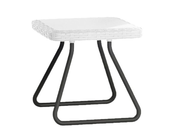 Set Mobili da Giardino Tavolino 2 Poltrone Bianco Rio Balcony 3