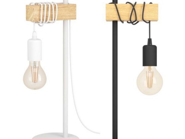 Lampada da Tavolo Townshend in Legno Vintage Eglo