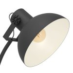 Piantana in Legno Nera Vitange Industriale Lubenham Eglo 15