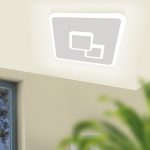 Plafoniera a LED Quadrata in Metallo Applique Cadegal Eglo 13