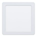 Plafoniera Led Quadrata Bianca da Cucina Moderna Fueva 5 Eglo 12