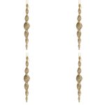 Palline di Natale in Velluto Rosso e Strass Oro 10