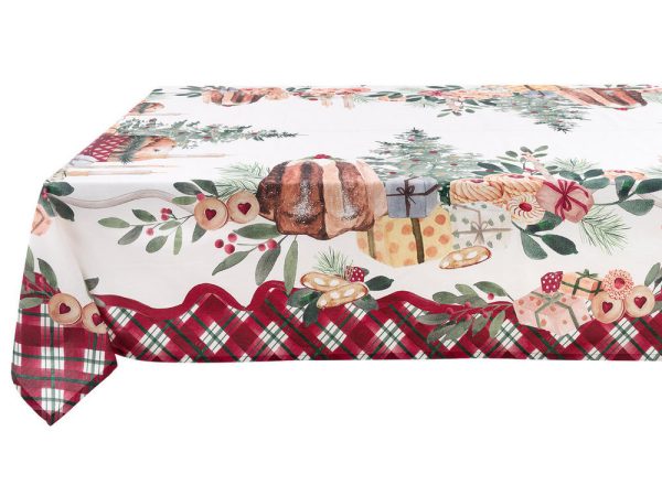 Tovaglia Natalizia Shabby Chic La Patisserie Blanc Mariclò