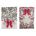 Tovaglia Natalizia Scozzese con Galetta 8 Posti Blanc Mariclò 4