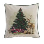 Cuscino Natalizio Jaquard Bianco Shabby Chic Blanc Mariclò 4