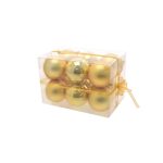 Box Palline di Natale Rosso Opaco Perlato 12 Pz 8 cm 5