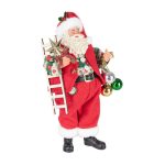 Babbo Natale seduto su Valigia Denzel Decorazione Natalizia 24 cm 4