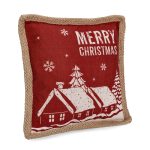 Cuscino Scozzese Tartan di Natale con Renna Carol 45×45 cm 5