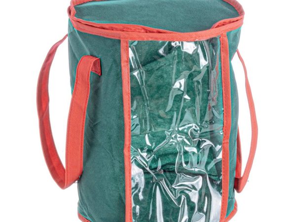 Contenitore per Luci di Natale Borsa con Manici e Cerniera