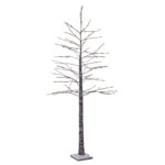 Palline di Natale in Vetro Trasparenti Argento Grandi 4