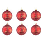 Palline di Natale in Vetro Trasparenti con Decorazioni Oro Beautity 8