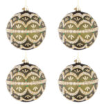 Palline di Natale in Vetro Bianche effetto Neve Freeze 9