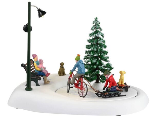 Snowbike con Papà Villaggio di Natale Lemax