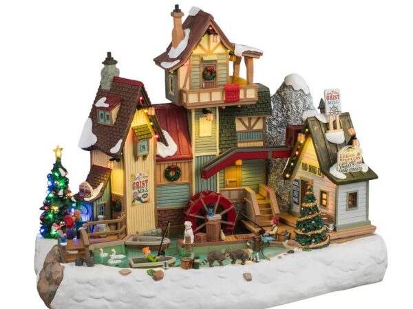 Mulino del Fiume Rocky Villaggio di Natale Lemax