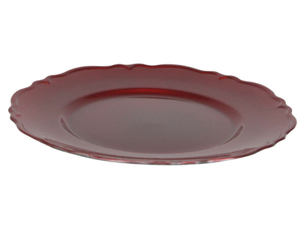 Sottopiatto Natalizio Decorativo Colorato con Bordo Smerlato 6 Pz