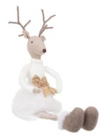 Renna di Natale Vestita Pantaloni o Gonna Seduta 7