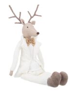 Renna di Natale Vestita Pantaloni o Gonna Seduta 8