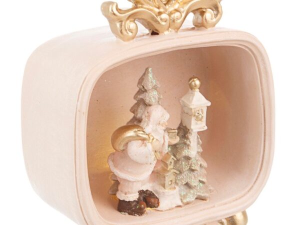 Decorazione Natalizia Luminosa Elegante Rosa Televisione