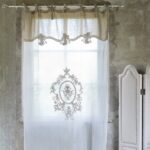 Cuscino in Velluto con Frange Shabby Chic Bouquet Azzurro Blanc Mariclò 4