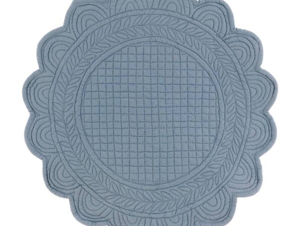 Tovaglietta Sottopiatto Trapuntata Shabby Chic Tonda Blanc Mariclò 3