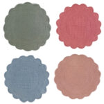 Tovaglietta Sottopiatto Trapuntata Shabby Chic Tonda Blanc Mariclò 8