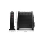 Radiatore Elettrico in Mica Nero 1200W ROMEO 7